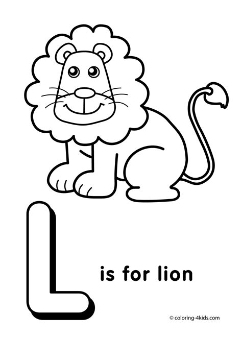 Letter l coloring pages to download and print for free