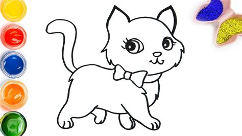 View Cute Cat Drawing For Kids Gif