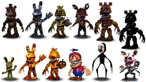 Fnaf 4 Characters Canon by aidenmoonstudios on DeviantArt | Fnaf, Fnaf ...