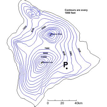 Topographic Map Of Hawaii