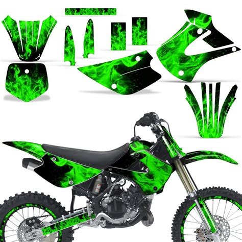 Buy MX Dirt Bike Graphics kit Sticker Decal Compatible with Kawasaki ...