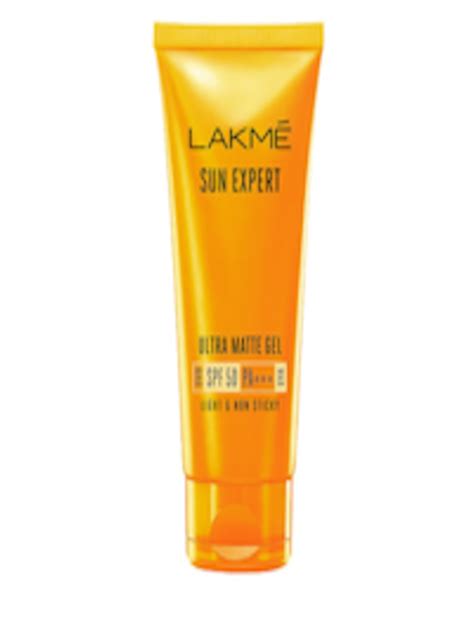 Buy Lakme Sun Expert SPF 50 Sunscreen Ultra Matte Gel Sunscreen 100 Ml ...