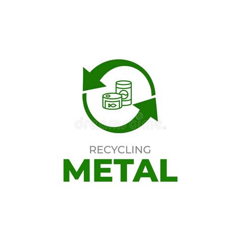 Metal Recycling Logo Template. Waste Metal Recycling Icon Stock Vector ...