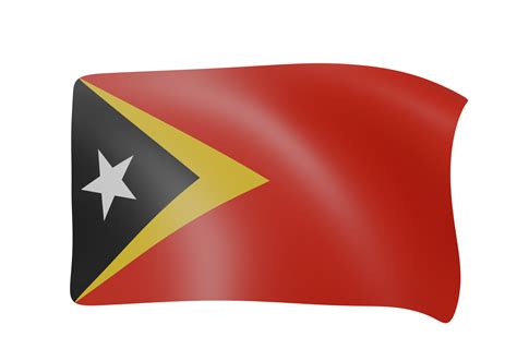 East Timor leste waving flag 3d 23556919 PNG