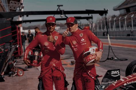 C² Charles leclerc and Carlos sainz aesthetic Ferrari f1 Barcelona f1 ...