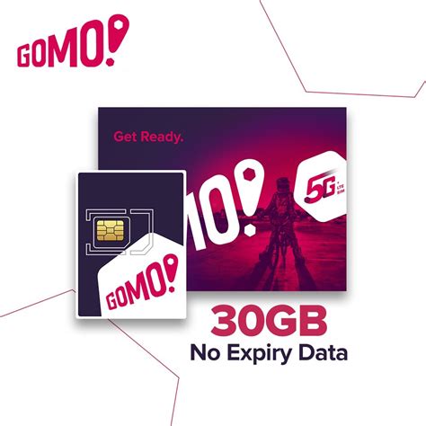 GOMO 5G LTE SIM with 30GB No Expiry - PRG Photo Shop