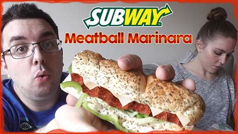 Subway Meatball Marinara Review - YouTube