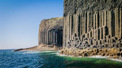 sea, Scotland, Cliff, Beach, UK, Rock Formation, Staffa Island, Erosion ...