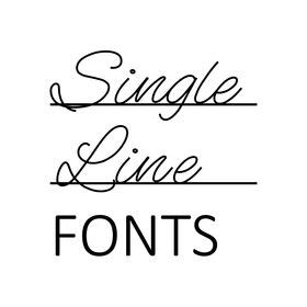 21 Single Line Fonts - Sketch Pen Fonts - Engraving ideas | single line ...