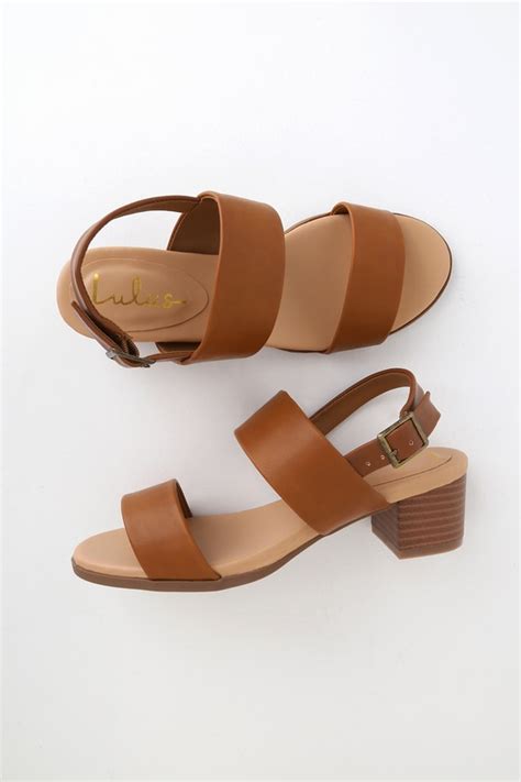 Low Heel Sandals - Brown Sandals - Block Heel Sandals - Lulus