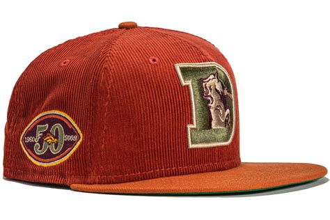 New Era x Hat Club Exclusive Cord Dream Denver Broncos 50th Anniversary ...