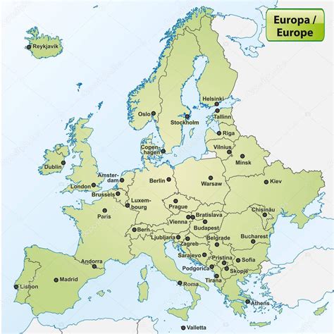 Map Of Europe With Capitals – Topographic Map of Usa with States