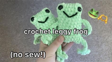 crochet leggy frog tutorial | no sew 🐸 Crochet Frog, Cute Crochet ...