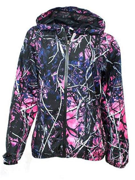 Camo Hoodie, Muddy Girl Wind Breaker Jacket - American Outdoor Woman