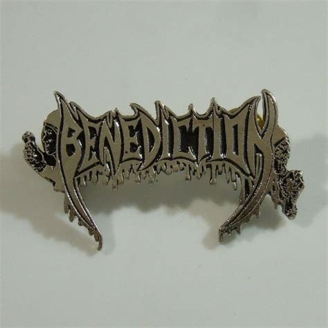 . BENEDICTION Band Logo PIN BADGE | eBay