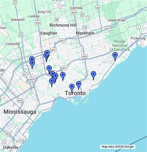 Toronto gangs - Google My Maps