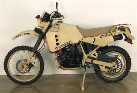 Military Custom Kawasaki KLR650 Converted to Run on Diesel Fuel