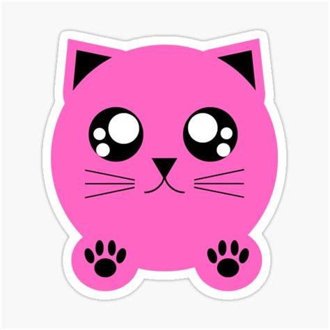 "Cute anime cat" Sticker for Sale by HighScale | Redbubble