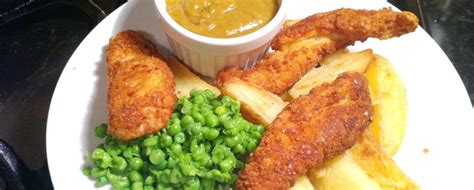 Posh Chicken, Chips, Mushy Peas and Chip Shop-Style Curry Sauce [2020 ...