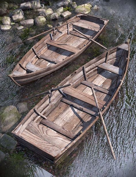 Old Rowboat | Row boat, 3d model, 3d software