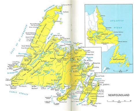 Newfoundland & Labrador Map (1966) - Philatelic Database