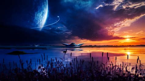 Sci Fi Night Sky Wallpaper, HD Artist 4K Wallpapers, Images and ...