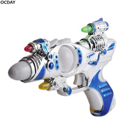 OCDAY Toy Guns Space Electric Pistol Gun LED Music Toy Funny ...