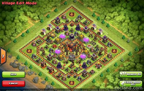 Clash Of Clans Town Hall Level 4 Defense Layout