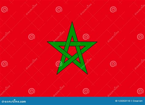 Morocco Flag Vector. Illustration of Morocco Flag Stock Vector ...