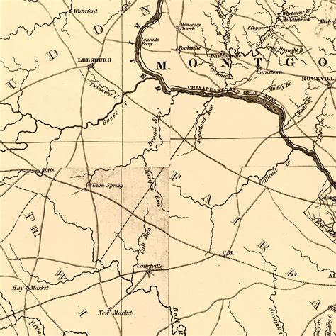 Vintage Map of Maryland 1841 by Ted's Vintage Art