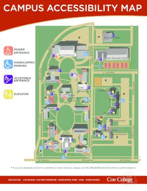 Coe College Campus Map – Map Vector