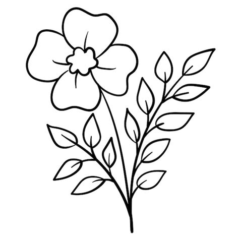 Clipart Flowers Outline