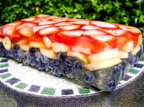 Red, White, and Blue Fruit Terrine | FatFree Vegan Kitchen