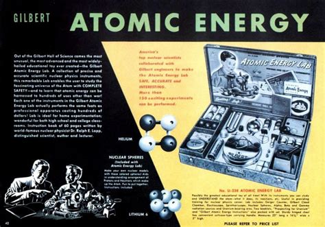 The Gilbert U-238 Atomic Energy Lab kit was actually a thing for kids ...