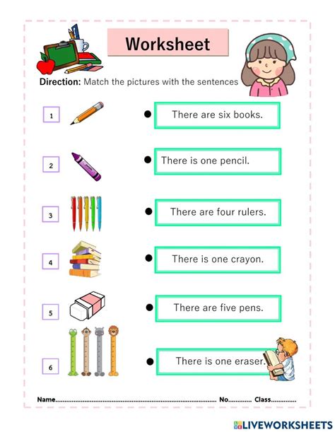 Easy English worksheet for kids worksheet | English worksheets for kids ...