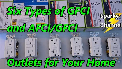 Six Types of GFCI and AFCI/GFCI Outlets for Your Home with NEC 2020 ...