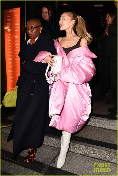 Ariana Grande Wears Pink Like Glinda for Night Out with 'Wicked' Co ...