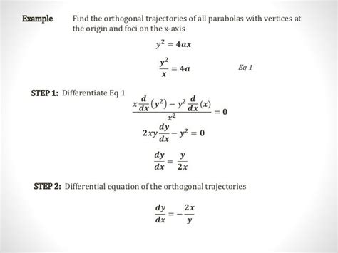 Orthogonal trajectories