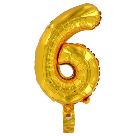 Gold Air Filled 14 Foil Number Balloon Sold in - Etsy