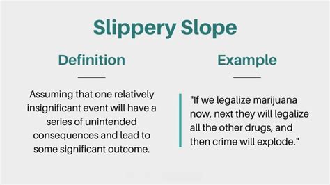 Slippery Slope Fallacy: Definition and Examples