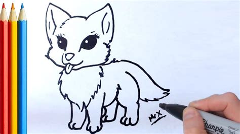 How To Draw A Cute Baby Wolf