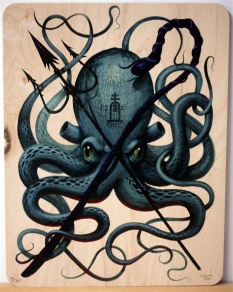 Dark Silence In Suburbia | Octopus art, Evil art, Art