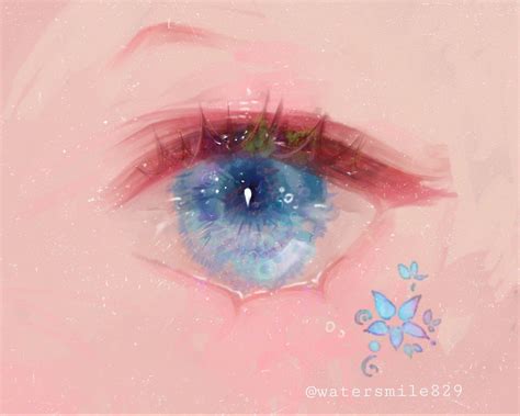 . (@watersmile829) | Anime eye drawing, Anime art girl, Anime eyes