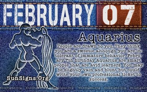 February 7 Zodiac Horoscope Birthday Personality - SunSigns.Org