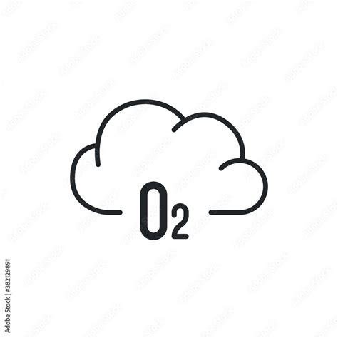 Vektorová grafika „o2 cloud oxygen icon. Chemistry molecules of oxygen ...