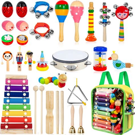 Kids Musical Instruments, 33Pcs 18 Types Wooden Philippines | Ubuy