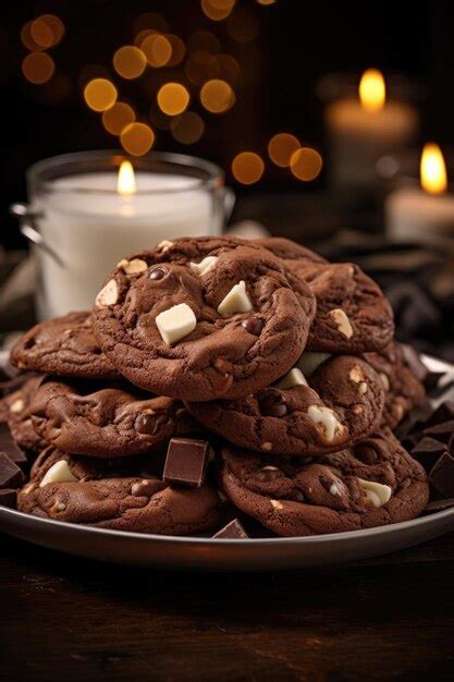 Premium AI Image | Chocolate delight cookies