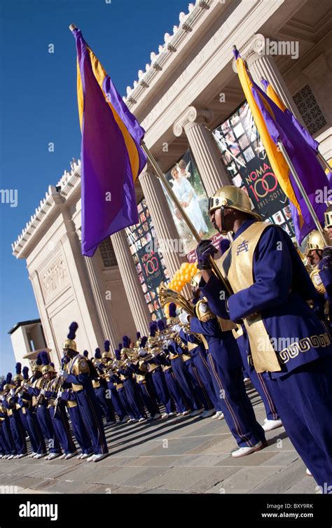 St. Augustine high school marching band commemorating the 100 year ...