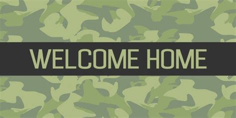 Welcome Home Military Banner