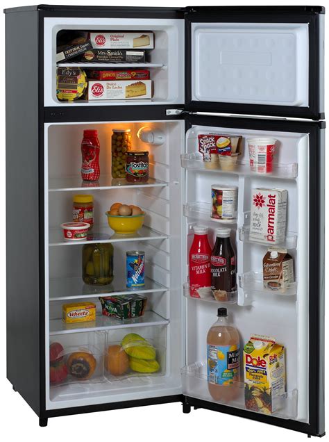 Avanti RA7316PST 2-Door Apartment Size Refrigerator, Black with ...